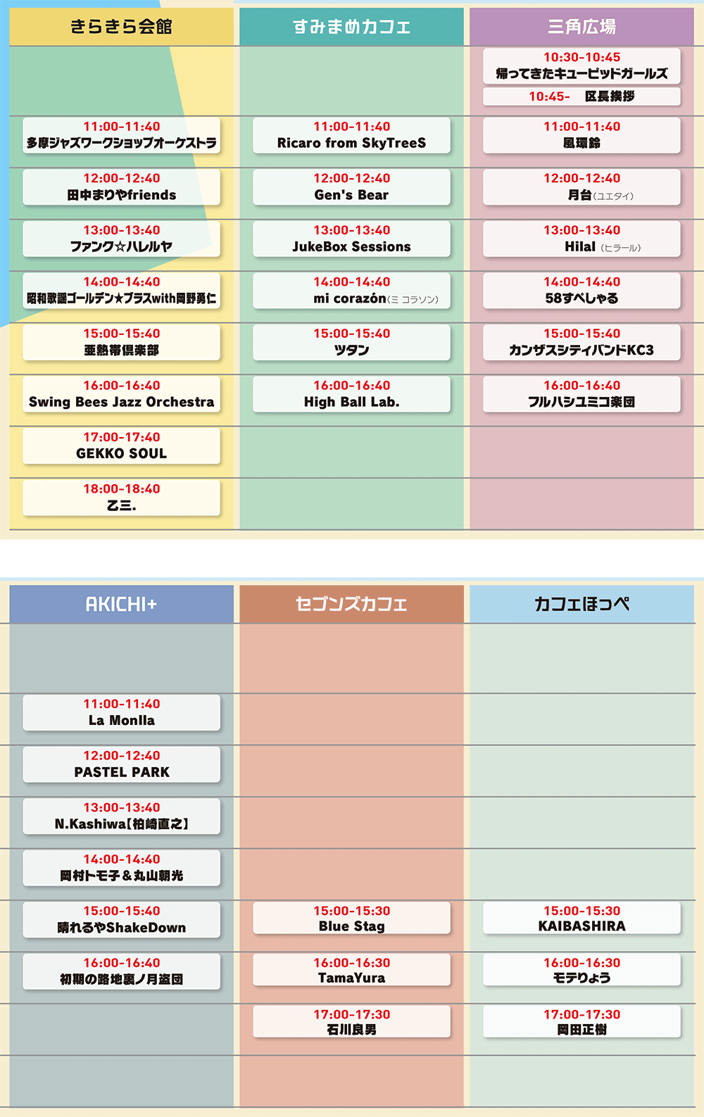 Timetable